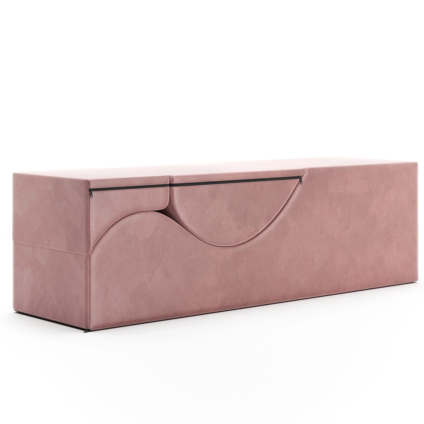 Avana Kami Chaise convertible / Yoga & Massage - Pouf 2 en 1 avec chaise longue de yoga escamotable, Microvelours - N/A