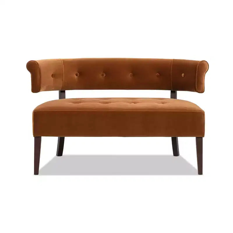 Banc causeuse capitonné avec accoudoirs Jared Jennifer Taylor Home
