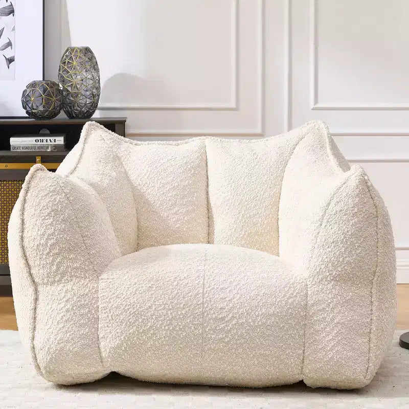 Fauteuils canapés avec mousse haute résilience pour salons et chambres, canapés paresseux carrés confortables, canapés pour adultes pour jouer, lire et regarder la télévision