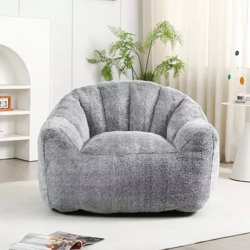 MAYEERTY Fauteuil Poire avec Accoudoirs en Mousse Haute Densité Confortable pour Adultes, Salon, Chambre à Coucher, Coin Lecture