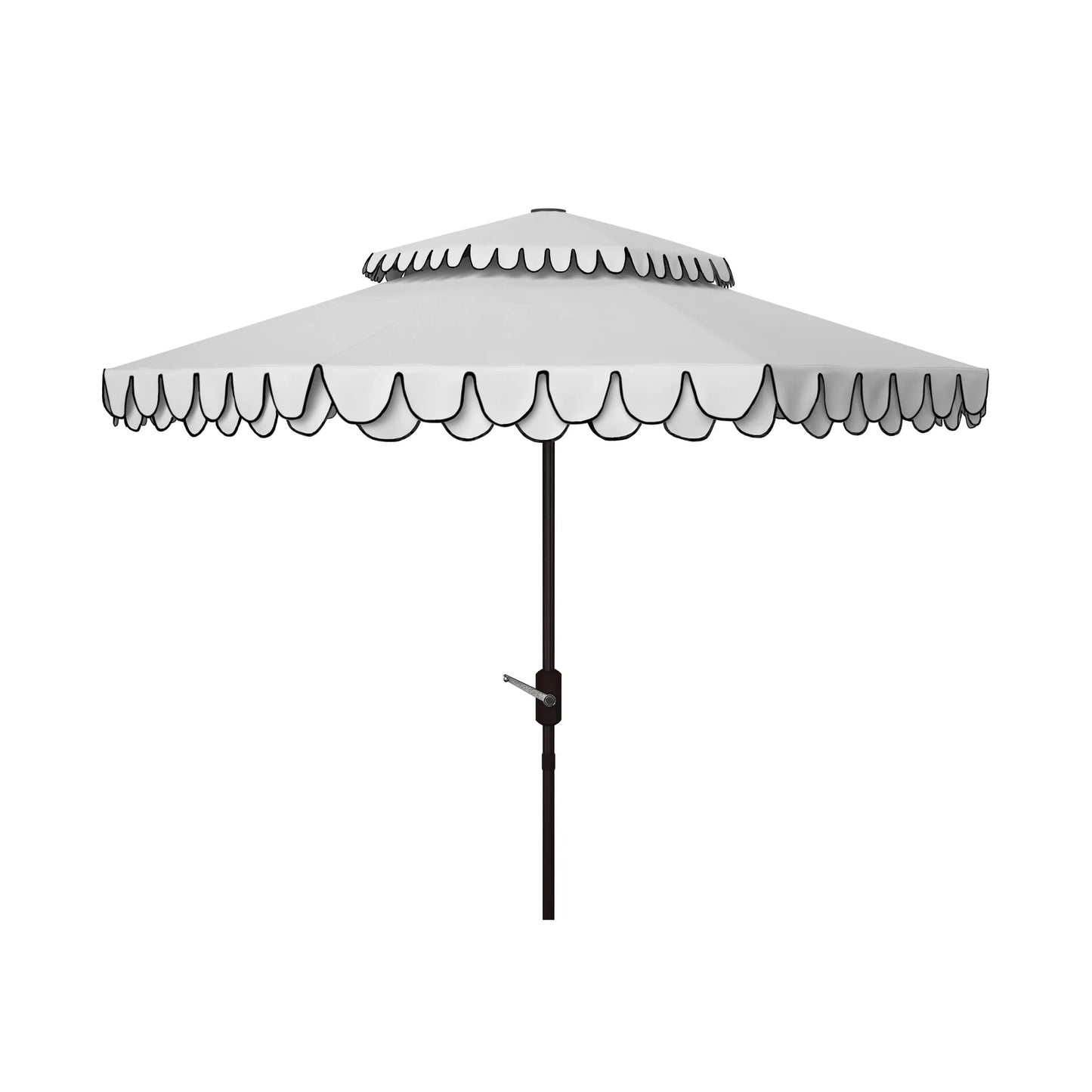 Parasol déporté double toit 274 cm avec cantonnière Kjerstin SAFAVIEH Outdoor