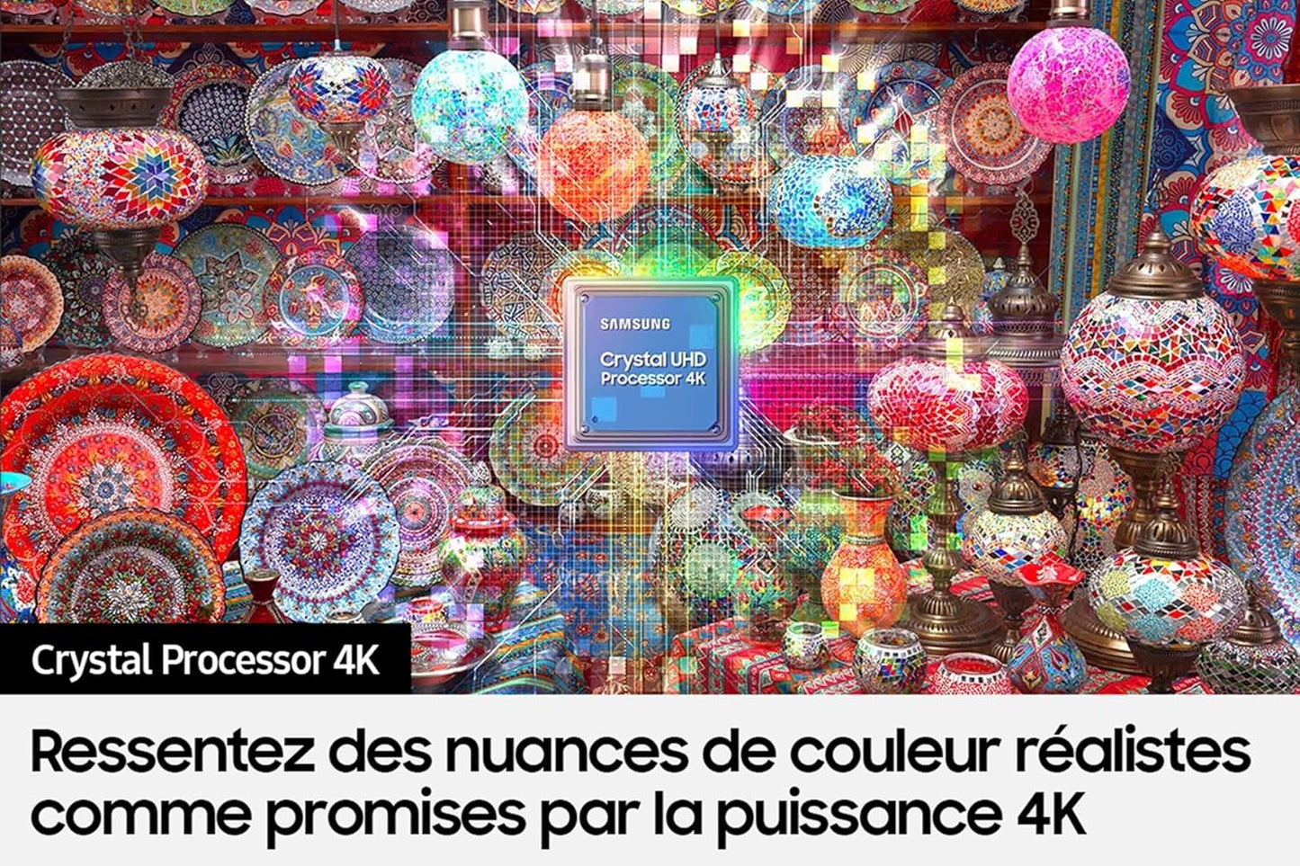 Samsung Téléviseur TU43DU8505 43" (43 Pouces) Crystal UHD 4K Smart TV 2024 [Classe énergétique G]