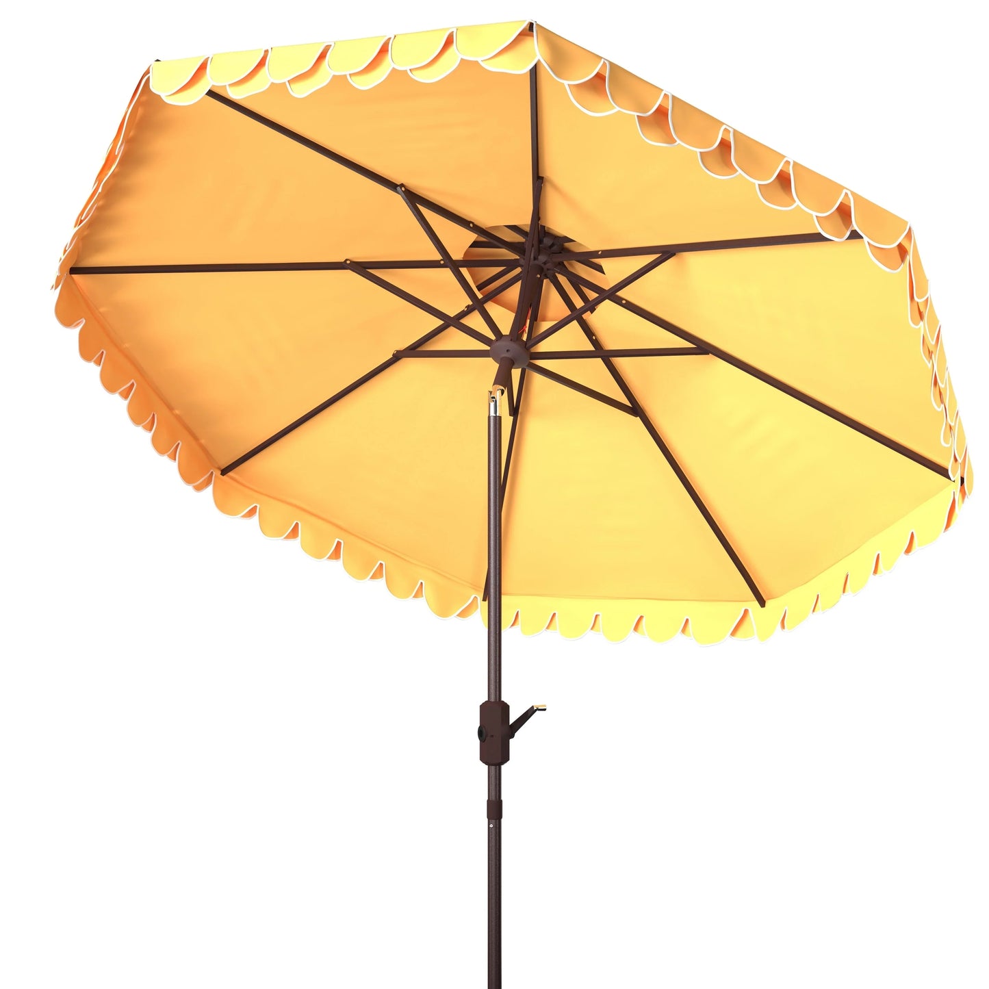 Parasol déporté double toit 274 cm avec cantonnière Kjerstin SAFAVIEH Outdoor