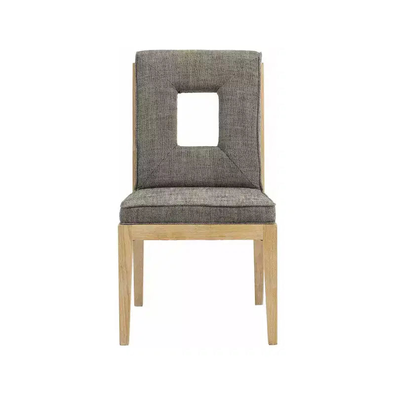 Meridian Furniture, Chaises de salle à manger Gwendolyn en tissu texturé lin, lot de 2