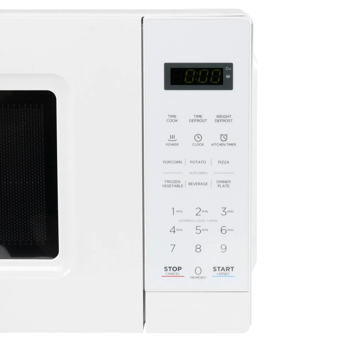 Four à micro-ondes numérique à LED de 0,7 pi³ et 700 W, blanc, avec sécurité enfant