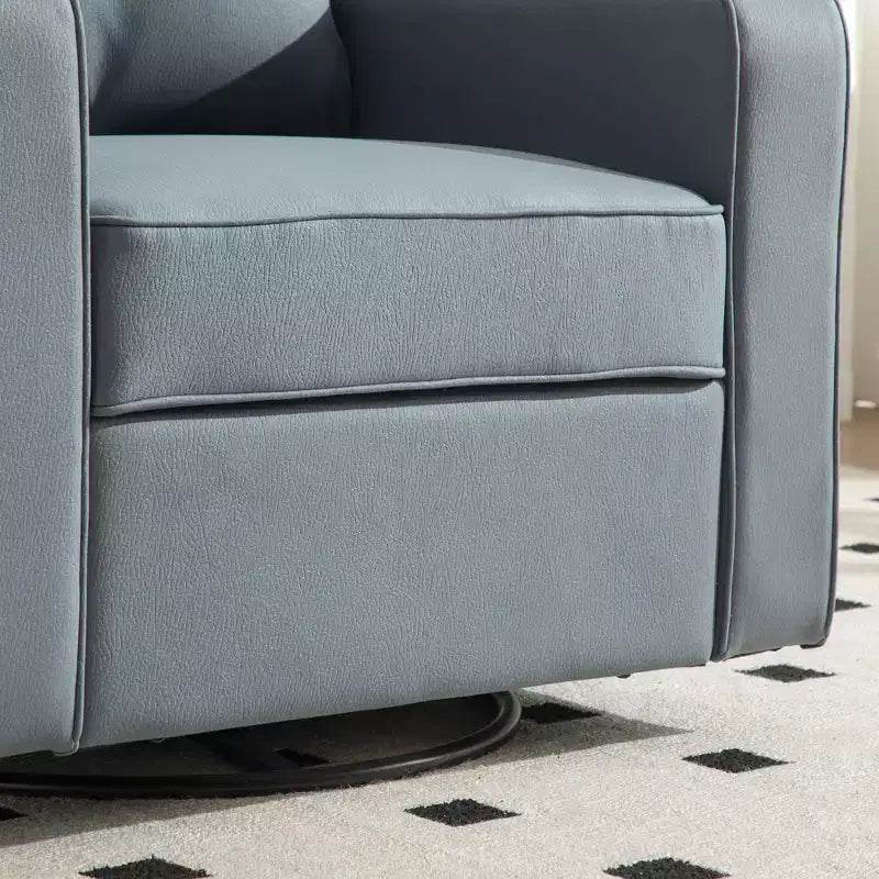 Fauteuil pivotant à 360° avec rangement dissimulé, fauteuil club une place avec oreiller pour salon, chambre, salle de lecture - ModernLuxe