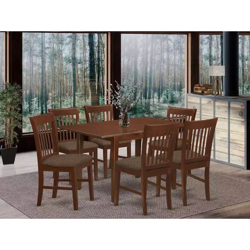 Ensemble de salle à manger HomeStock : table avec rallonge et chaises de salle à manger