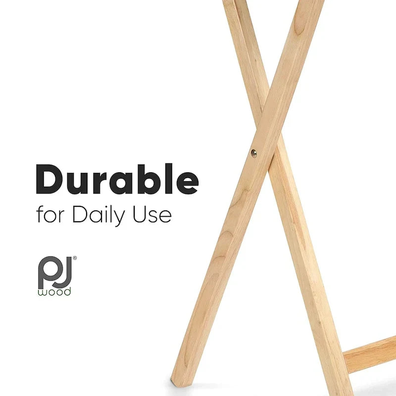 Tables de service pliantes pour télévision PJ Wood avec support de rangement compact, expresso, ensemble de 5 pièces - 36.38