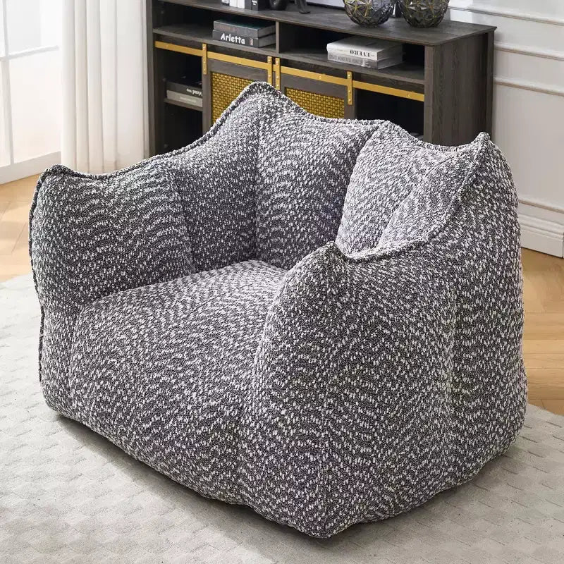 Fauteuils canapés avec mousse haute résilience pour salons et chambres, canapés paresseux carrés confortables, canapés pour adultes pour jouer, lire et regarder la télévision