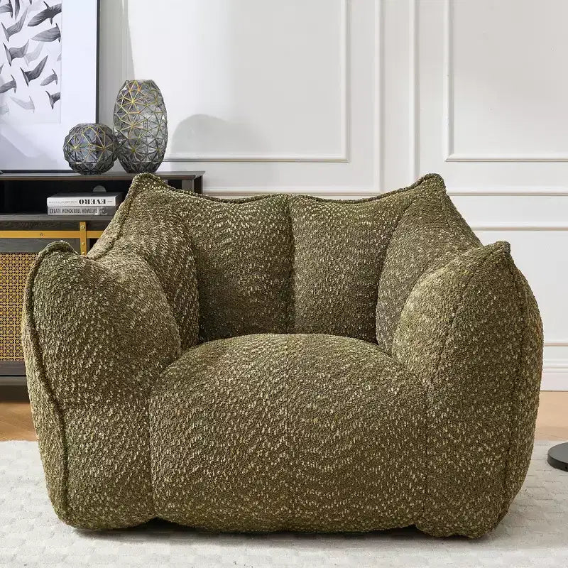 Fauteuils canapés avec mousse haute résilience pour salons et chambres, canapés paresseux carrés confortables, canapés pour adultes pour jouer, lire et regarder la télévision