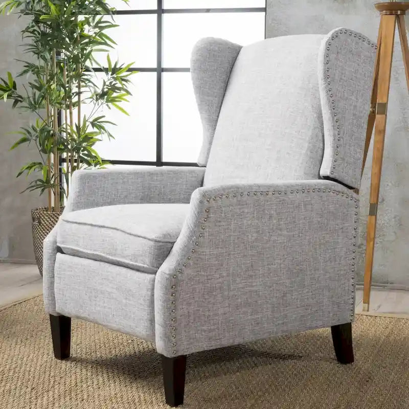 Fauteuil inclinable à dossier haut, rembourré, style classique, pour salon
