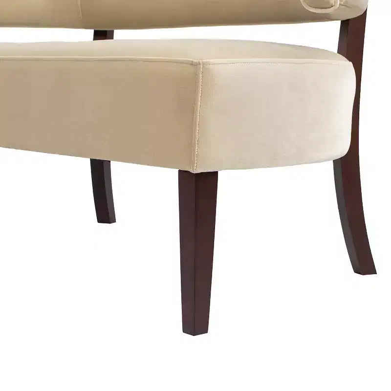 Banc causeuse capitonné avec accoudoirs Jared Jennifer Taylor Home