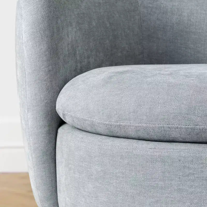 Lot de 2 fauteuils pivotants modernes avec revêtement en tissu, fauteuil lounge pivotant à 360° pour salon, chambre à coucher - Panipeachy