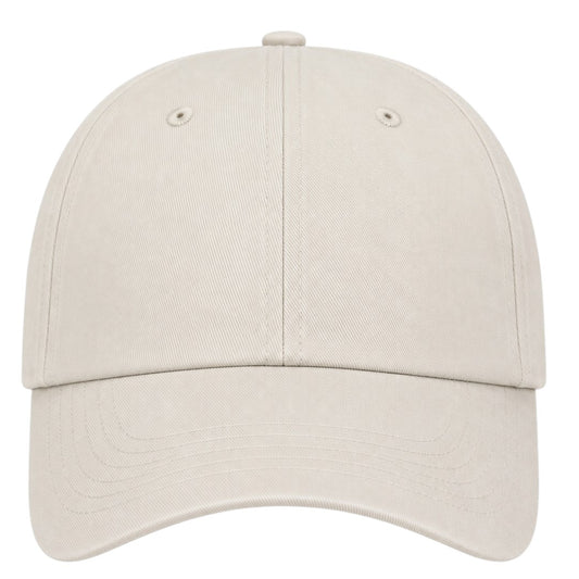 Capifi Classic Beige Adjustable Cotton Baseball Cap Unisex Casual Cap