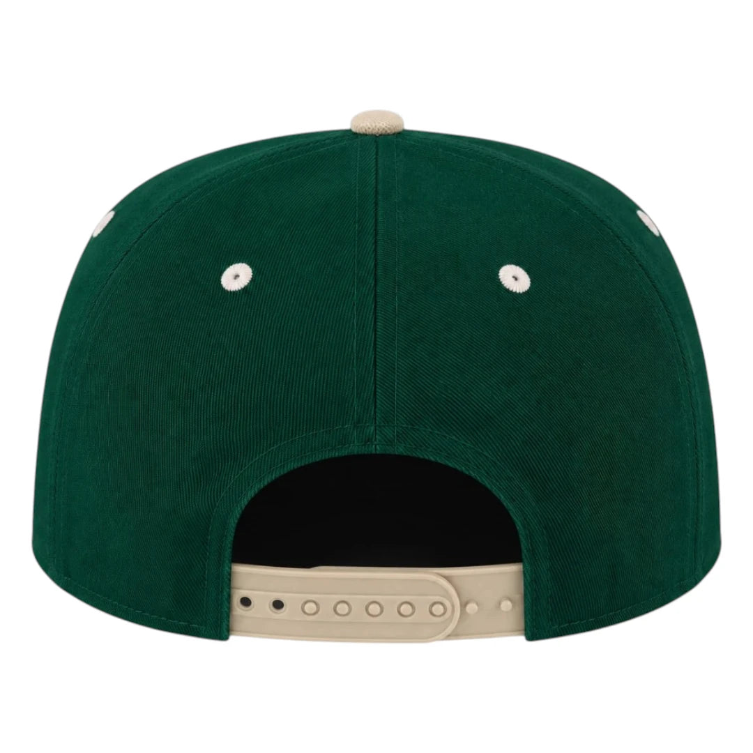 Capifi Two Tone Snapback Cap – Green  Flat Brim Cap