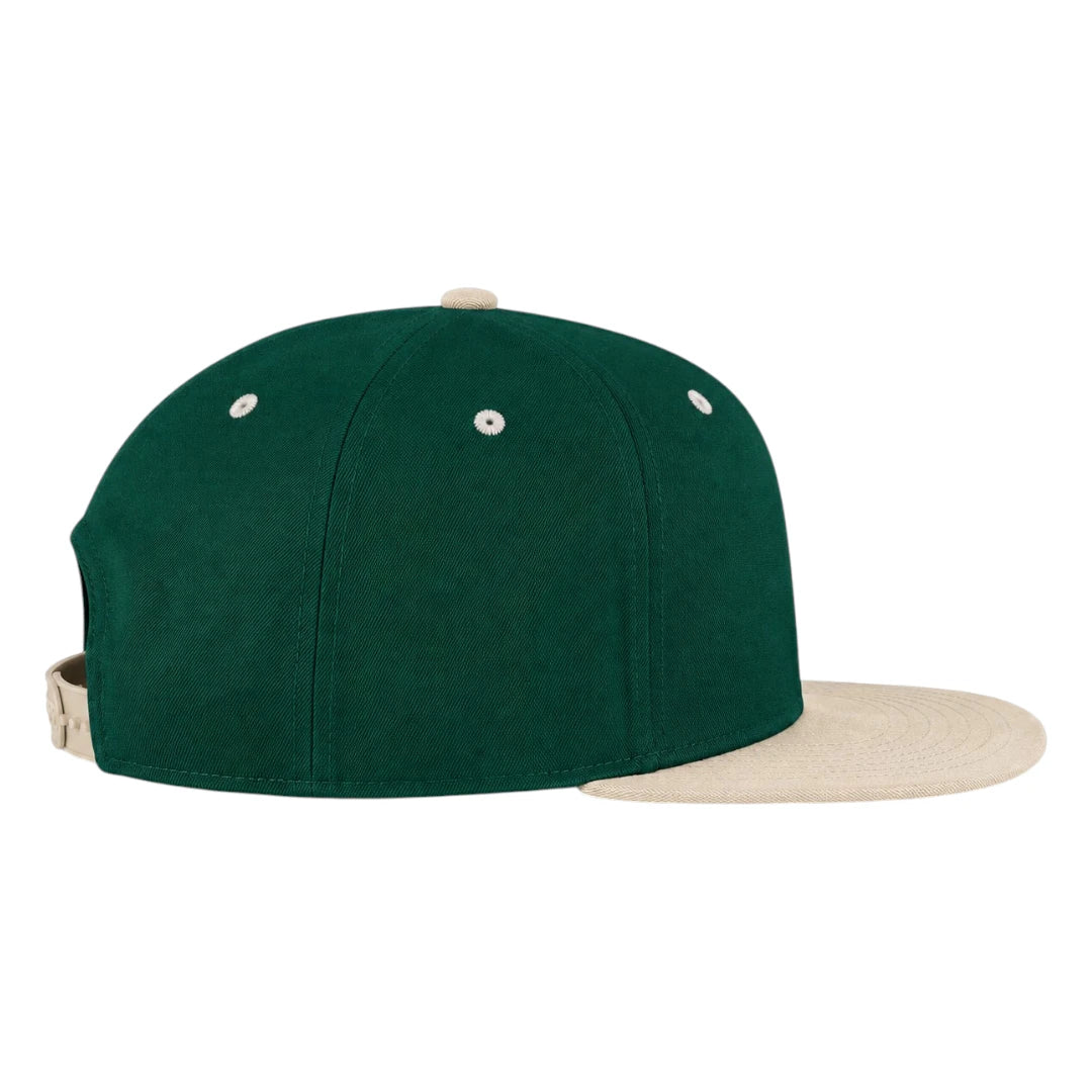 Capifi Two Tone Snapback Cap – Green  Flat Brim Cap