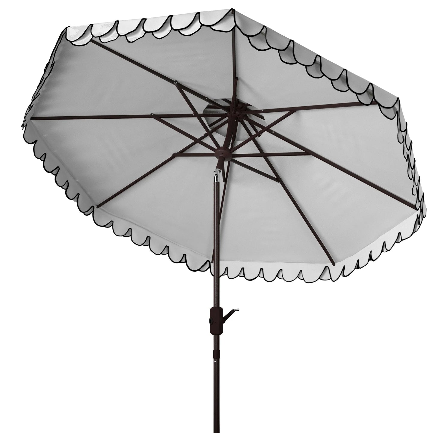 Parasol déporté double toit 274 cm avec cantonnière Kjerstin SAFAVIEH Outdoor