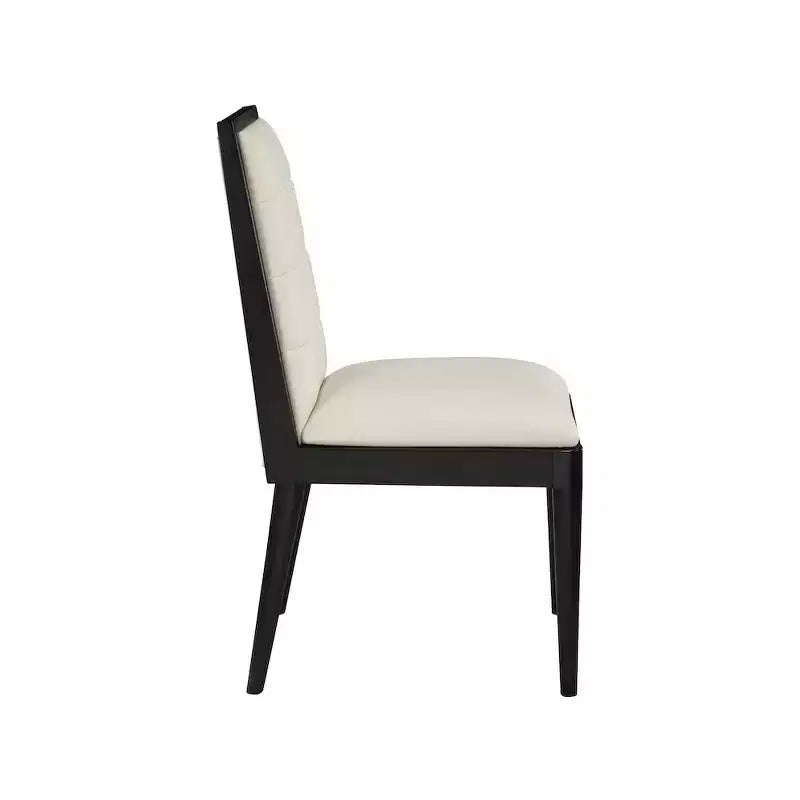 Meridian Furniture, Chaises de salle à manger Bristol en cuir végétalien, Lot de 2