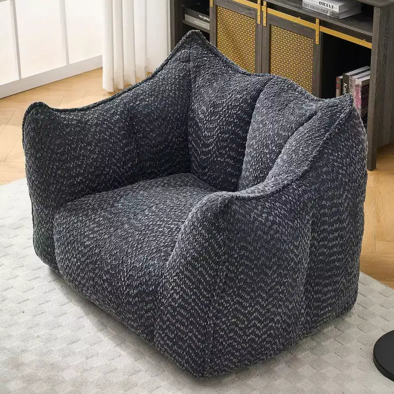 Fauteuils canapés avec mousse haute résilience pour salons et chambres, canapés paresseux carrés confortables, canapés pour adultes pour jouer, lire et regarder la télévision