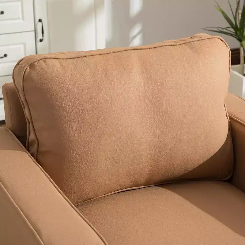 Fauteuil pivotant à 360° avec rangement dissimulé, fauteuil club une place avec oreiller pour salon, chambre, salle de lecture - ModernLuxe