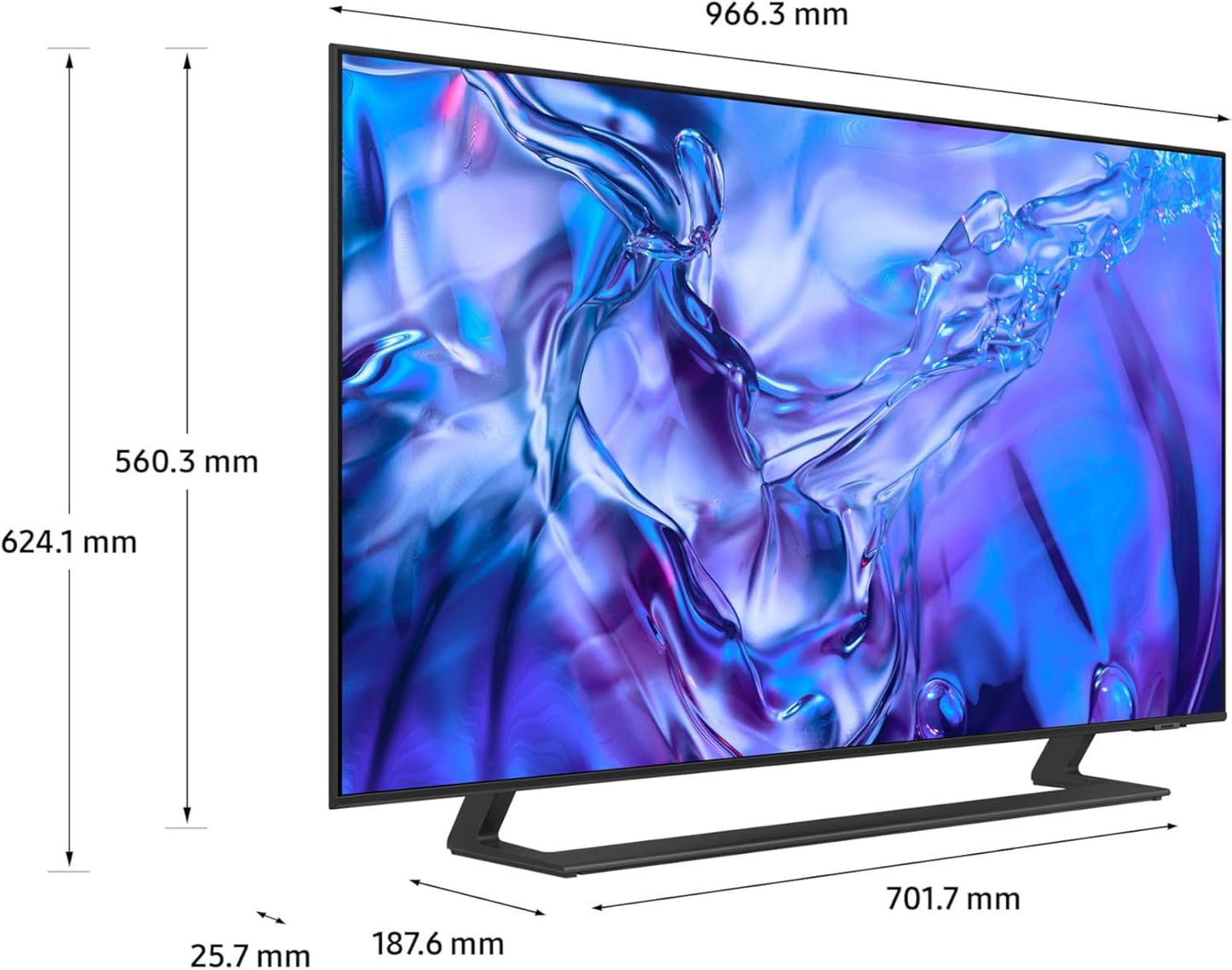 Samsung Téléviseur TU43DU8505 43" (43 Pouces) Crystal UHD 4K Smart TV 2024 [Classe énergétique G]