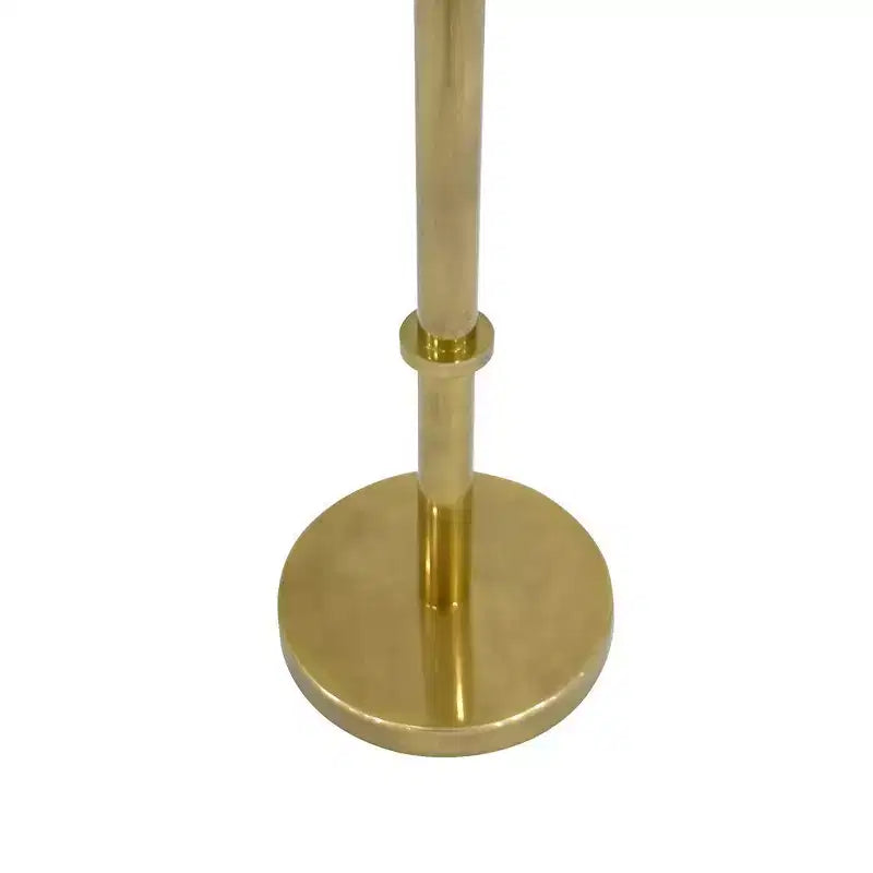 Table d'appoint Royal Hampton de 22 pouces avec base pilier vintage élégante et plateau rond