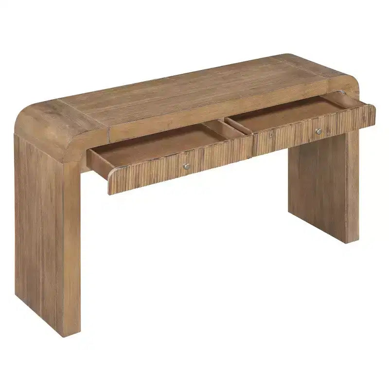 Console rustique Whisen Table d'entrée Table d'appoint avec tiroir à façade cannelée