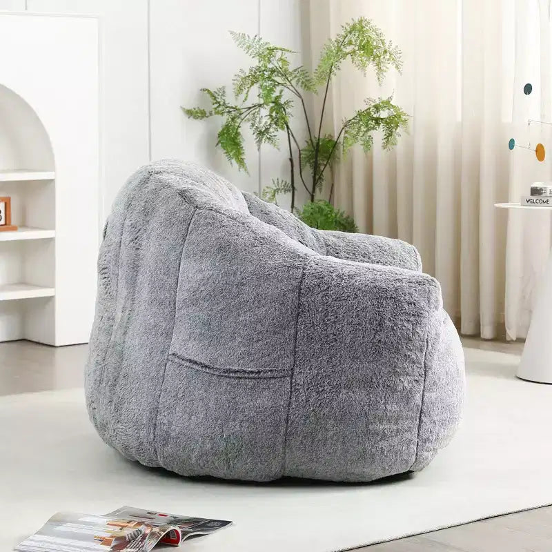 MAYEERTY Fauteuil Poire avec Accoudoirs en Mousse Haute Densité Confortable pour Adultes, Salon, Chambre à Coucher, Coin Lecture