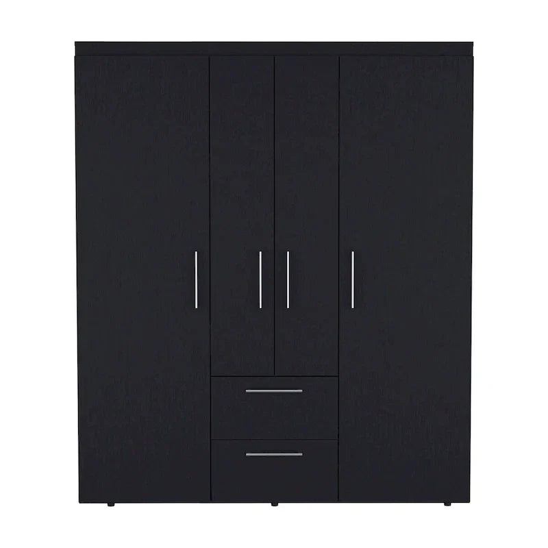 Armoire Bariloche avec tringles, étagères et 2 tiroirs