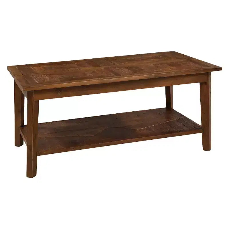Banc Alaterre Revive 36 po en bois massif, capacité de poids de 136 kg, entrée, salon, étagère de rangement, décor rustique industriel, naturel