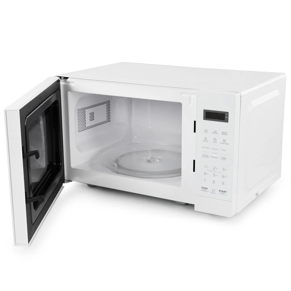 Four à micro-ondes numérique à LED de 0,7 pi³ et 700 W, blanc, avec sécurité enfant