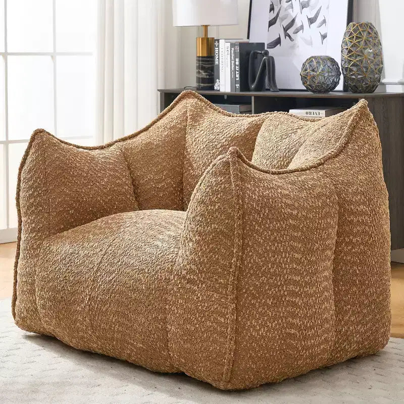 Fauteuils canapés avec mousse haute résilience pour salons et chambres, canapés paresseux carrés confortables, canapés pour adultes pour jouer, lire et regarder la télévision