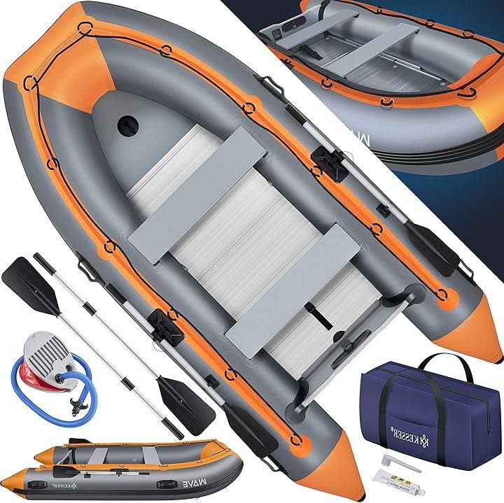 Kesser Bateau pneumatique de 3,20 m pour 4 personnes Wave