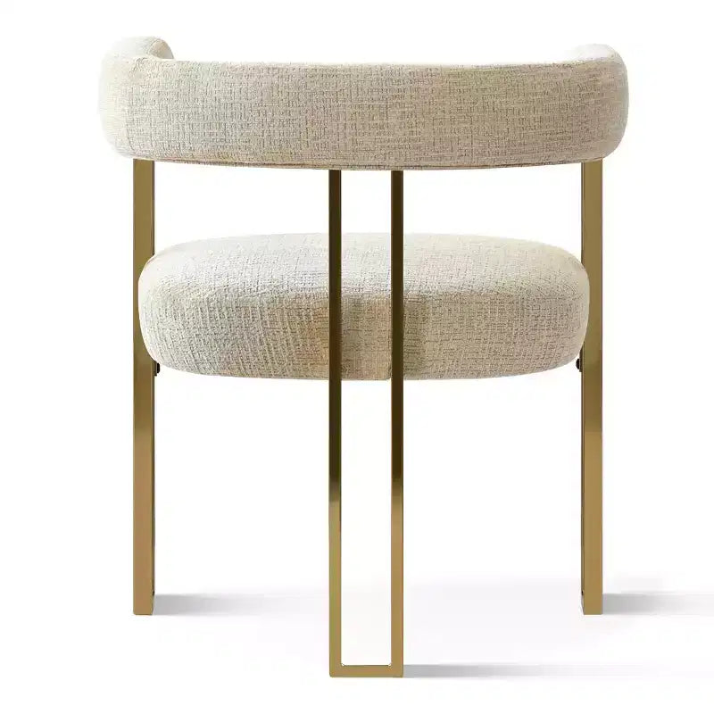 Ensemble table à manger ronde extensible en ovale avec 4 fauteuils en velours, design piédestal moderne, jusqu'à 8 personnes - Panipeachy