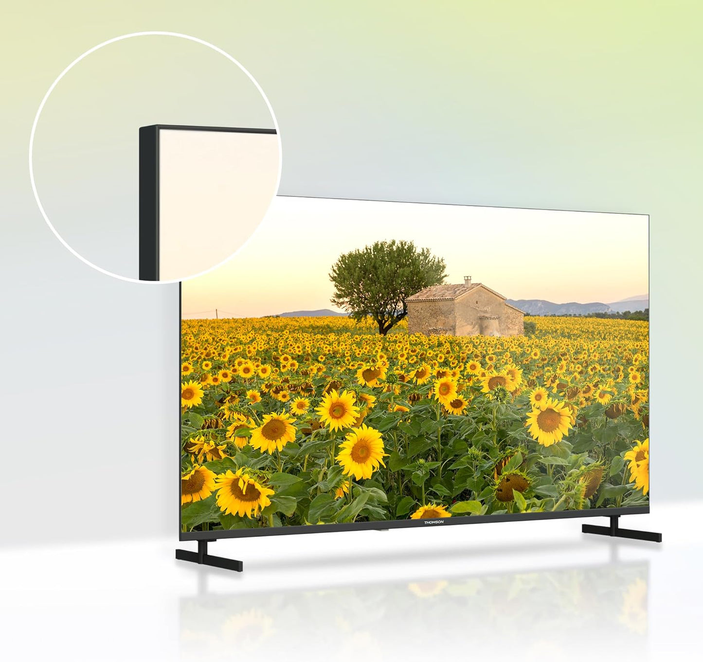 THOMSON 32 Pouces (80 cm) LED HD Smart Android TV, Google Assistant, Wi-FI, Dolby Digital, Bluetooth, Triple-Tuner (Câble-Satellite-Antenne), HDMI, CI, A Panneau- 32HA2S13