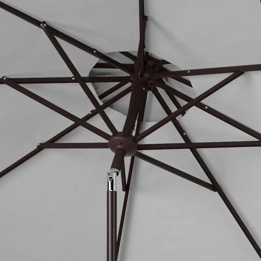 Parasol déporté double toit 274 cm avec cantonnière Kjerstin SAFAVIEH Outdoor