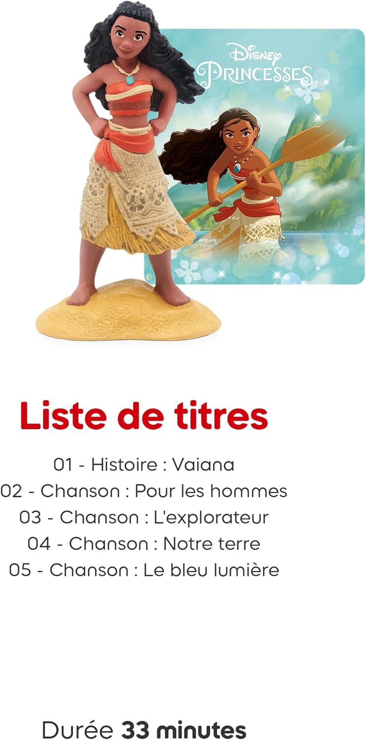tonies Toniebox 2 Pack Boite à Histoire pour Enfant 1 à 9 Ans, Robuste & Facile à Utiliser, avec Vaiana, Elsa, Rose