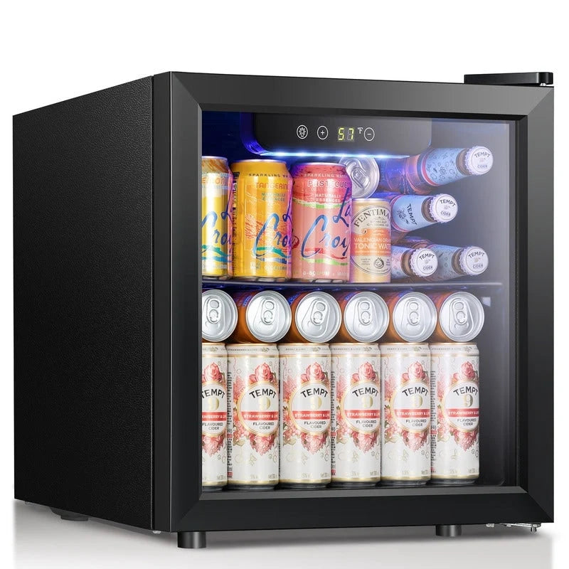 Réfrigérateur de boissons 1,3 pi³ - Mini-réfrigérateur 48 canettes 12 bouteilles porte vitrée, contrôle tactile électronique