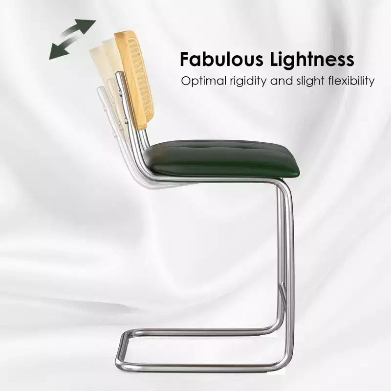 PexFix Lot de 2 tabourets de bar à hauteur de comptoir, en cuir PU rembourré, avec dossier en rotin, hauteur 61 cm, sans accoudoirs, pour îlot de cuisine, vert