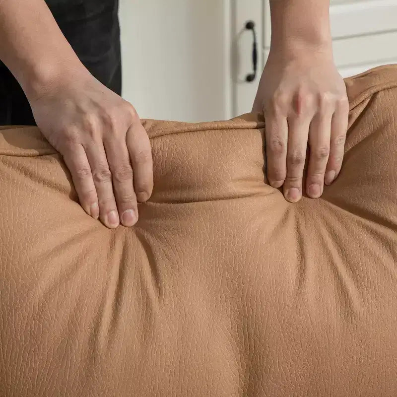 Fauteuil pivotant à 360° avec rangement dissimulé, fauteuil club une place avec oreiller pour salon, chambre, salle de lecture - ModernLuxe