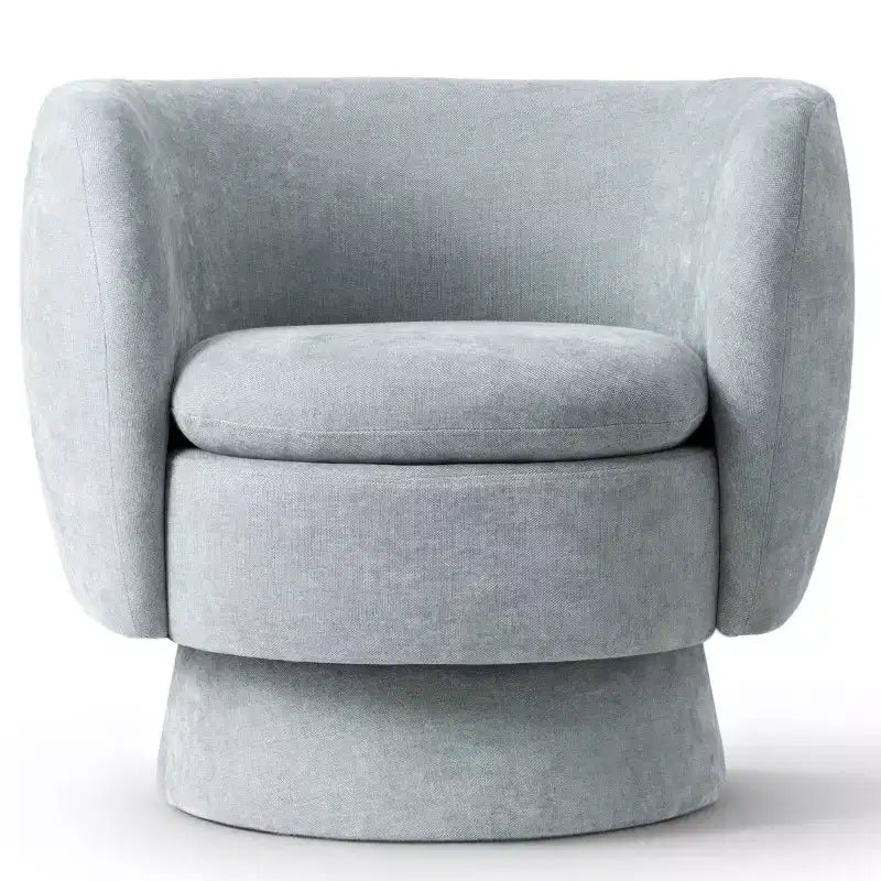 Lot de 2 fauteuils pivotants modernes avec revêtement en tissu, fauteuil lounge pivotant à 360° pour salon, chambre à coucher - Panipeachy
