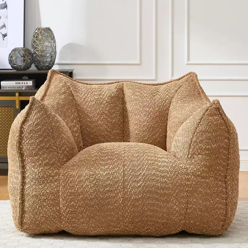 Fauteuils canapés avec mousse haute résilience pour salons et chambres, canapés paresseux carrés confortables, canapés pour adultes pour jouer, lire et regarder la télévision