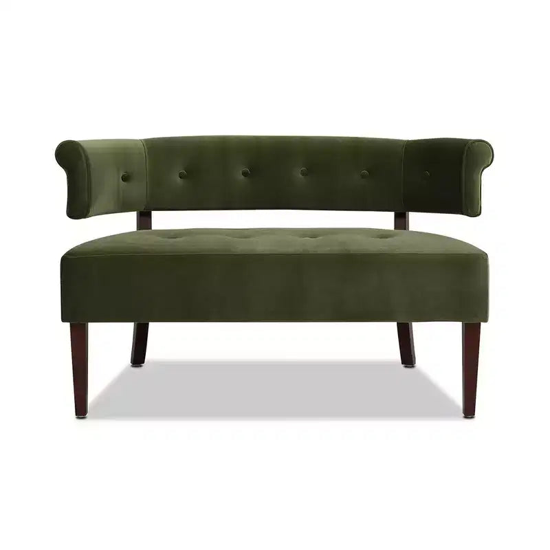 Banc causeuse capitonné avec accoudoirs Jared Jennifer Taylor Home
