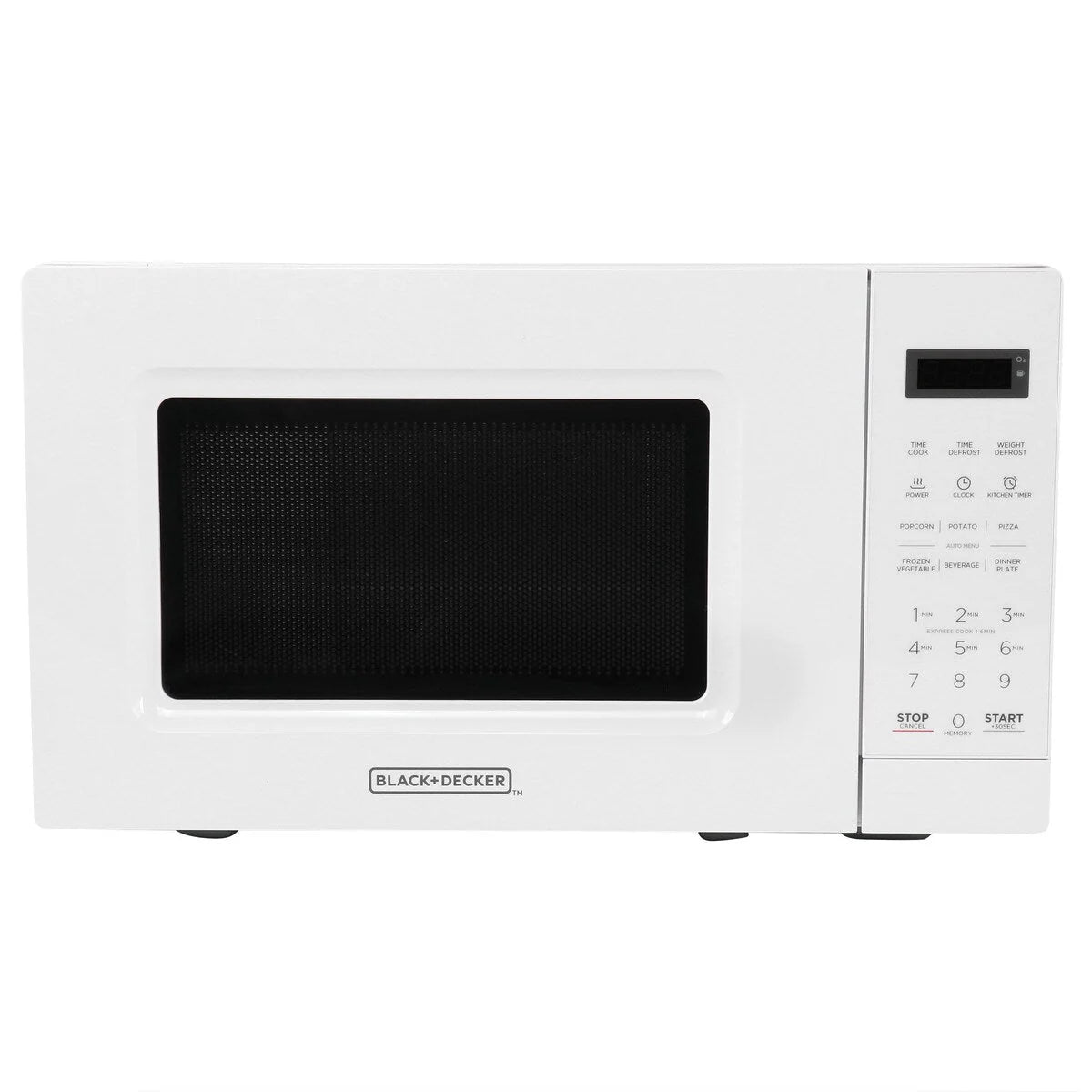 Four à micro-ondes numérique à LED de 0,7 pi³ et 700 W, blanc, avec sécurité enfant