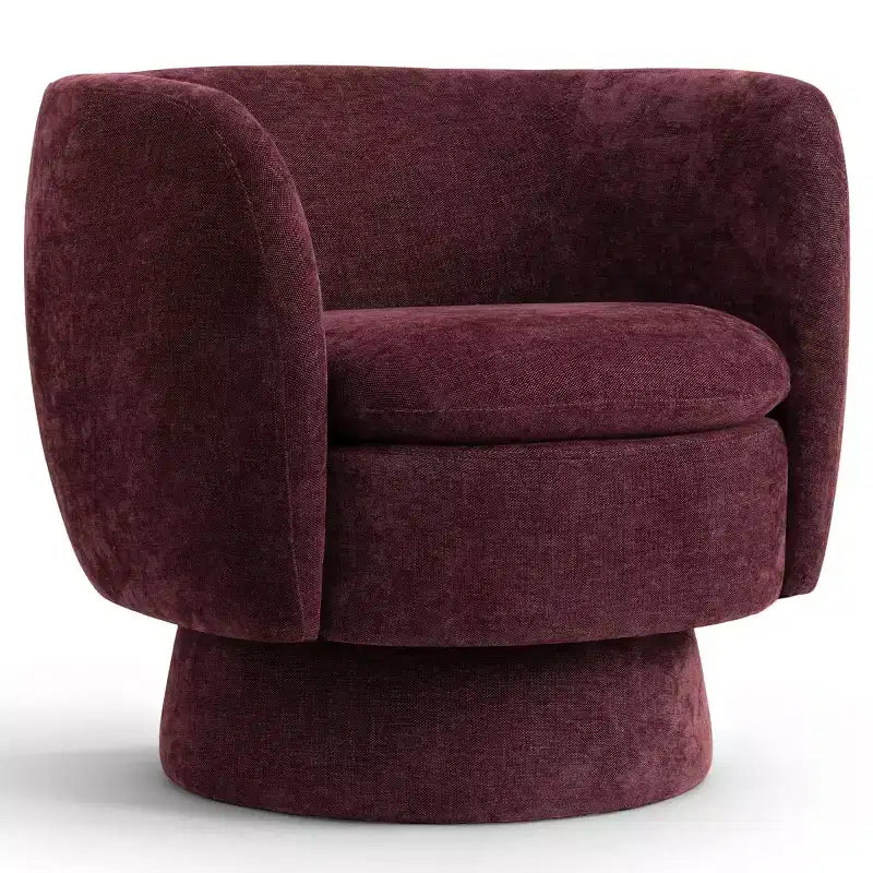 Lot de 2 fauteuils pivotants modernes avec revêtement en tissu, fauteuil lounge pivotant à 360° pour salon, chambre à coucher - Panipeachy