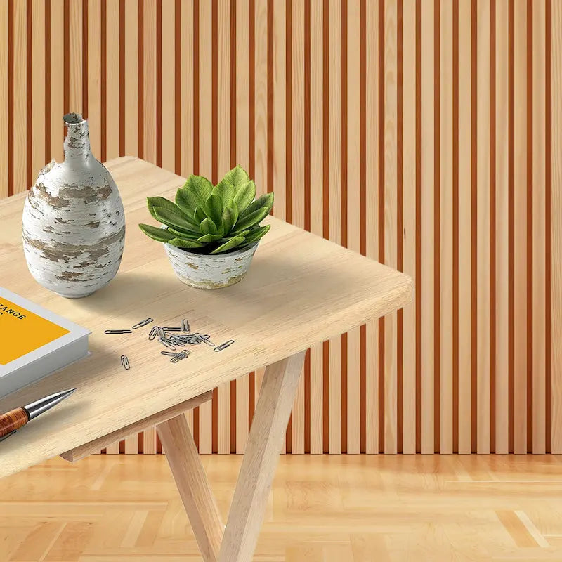 Tables de service pliantes pour télévision PJ Wood avec support de rangement compact, expresso, ensemble de 5 pièces - 36.38