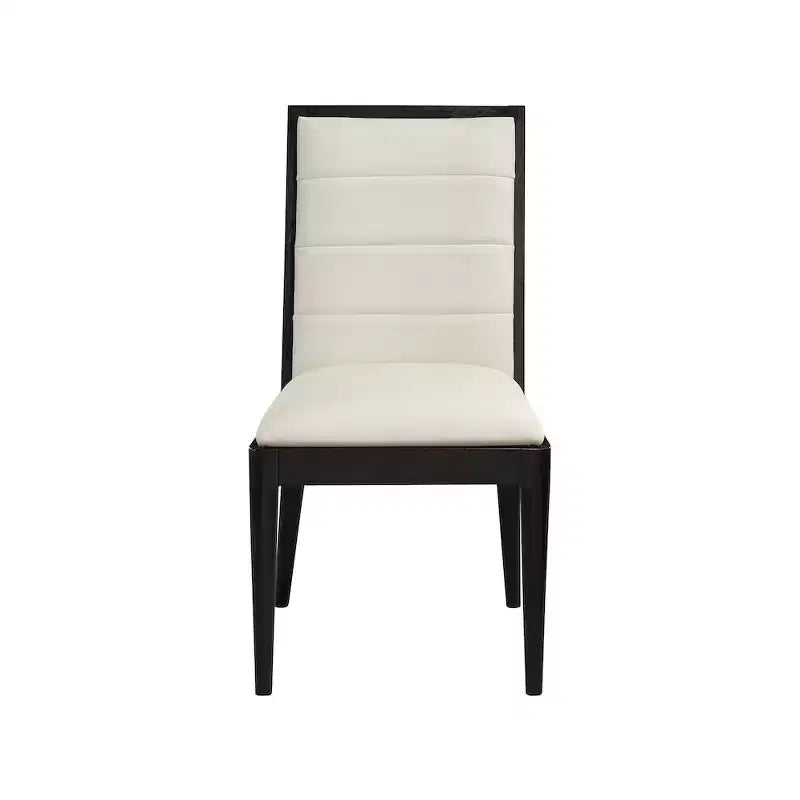 Meridian Furniture, Chaises de salle à manger Bristol en cuir végétalien, Lot de 2