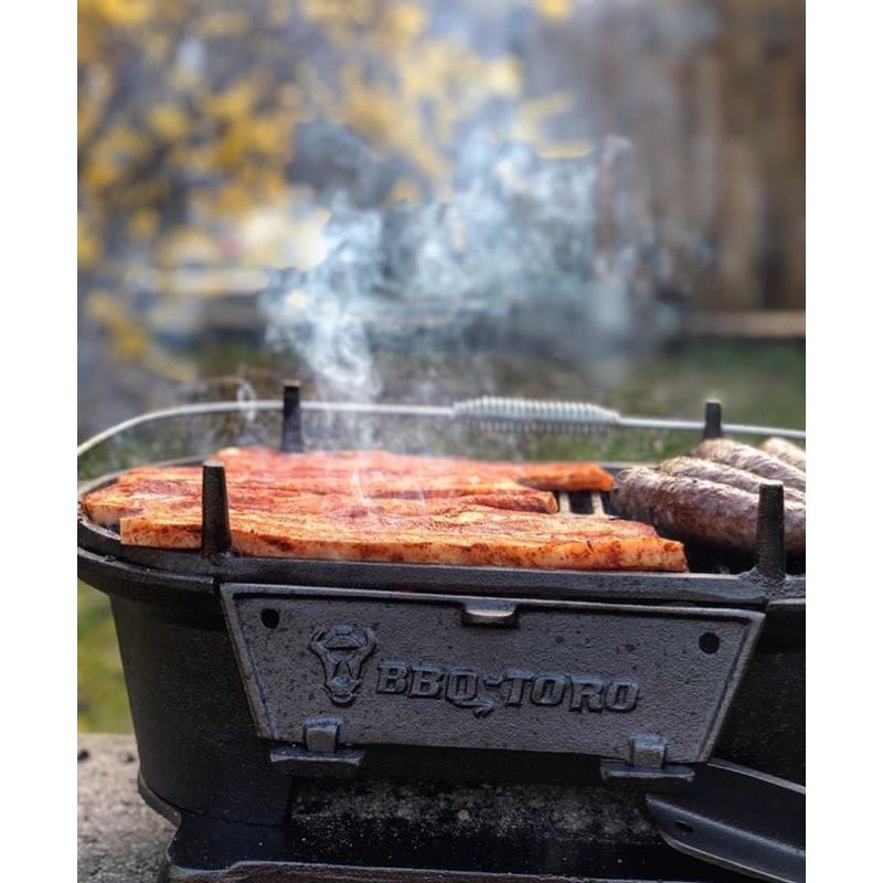 BBQ-Toro Barbecue en fonte avec grille de cuisson 50 x 25 x 23 cm Grill