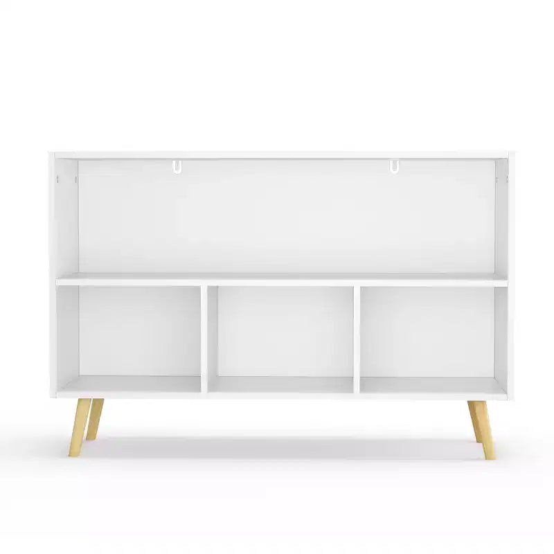 Commode de chambre Okak avec 3 tiroirs en tissu pliable, grand placard de rangement pour jouets, étagère à livres pour enfants pour couloir et chambre d'enfant