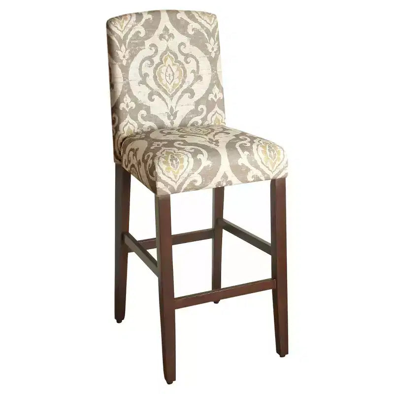 Tabouret de bar à dossier incurvé 29" - HomePop